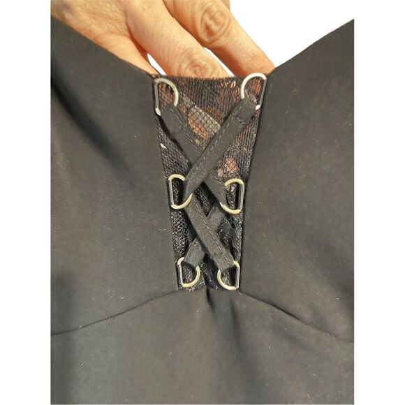 Parker Women's XS Black Sachi Combo Dress - Picture 6 of 13